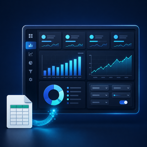 Interactive Power BI dashboard service with KPI cards, charts, and filters by Corento
