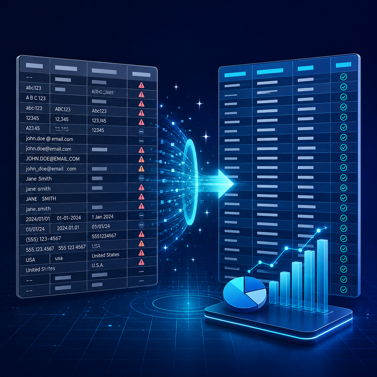 Excel and CSV data cleaning service by Corento